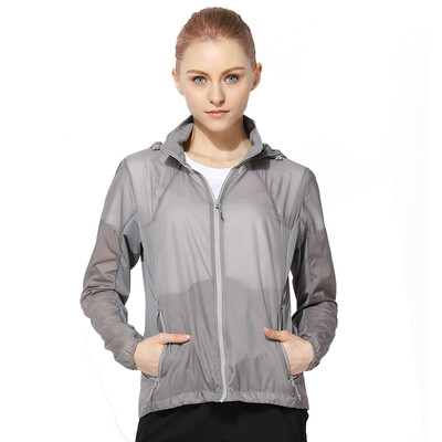 

TFO outdoor windbreaker light&breathable long-sleeved comfortable&comfortable to wear skin coat 633603 female silver gray S