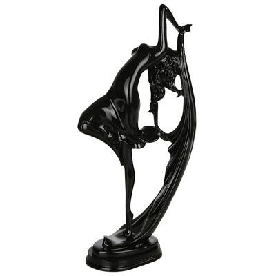 

Flower set ballet girl handicraft dance girl home decoration European style simple wind living room restaurant ornaments creative birthday gift send girlfriend to send girlfriends HS16K01BK Ya black