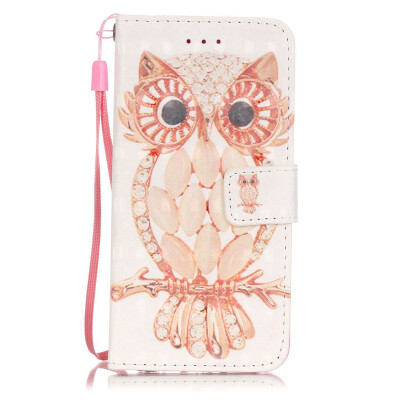 

Owl Design PU Leather Flip Cover Wallet Card Holder Case for IPHONE 7 PLUS