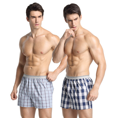 

BXMAN men&39s underwear men&39s flat pants cotton loose Arro pants summer men&39s underwear to increase the size of the grid 2 installed 85519001 170M