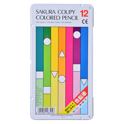 

Cherry Sakura COUPY color pencil 12 color suit PFY-12 Japanese imports
