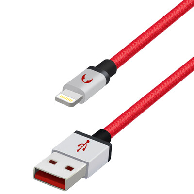 

сертификация Snowkids MFi 1,5 метры яблоко 7/6 / 5s кабель для передачи данных Красной серии телефона зарядного устройства провод шнур питания китайской красная поддержка iPhone7P / 6S / SE / 6P / 5
