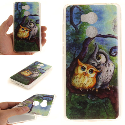 

Oil painting owl Pattern Soft Thin TPU Rubber Silicone Gel Case Cover for XIAOMi RedMi 4