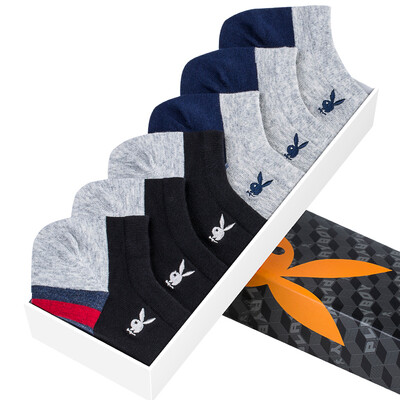 

Playboy Men&39s Boat Socks Fashion Color Socks Socks Low Help Short Sleeve Men&39s Socks Sports Stealth Socks Male 6 Gift Box Light Gray Gray Three Black Three Assemblies