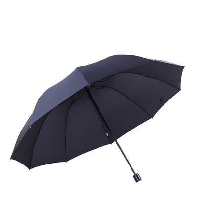 

Paradise umbrella to increase the reinforcement of high-density water-resistant impact cloth a dry three fold business tripny umbrella deep blue 33212E