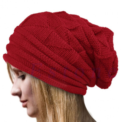 

MyMei Women's Winter Beanie Knit Crochet Ski Hat Oversized Cap Hat Warm