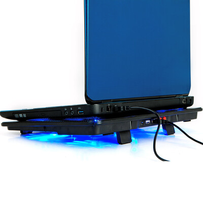 

High Quality laptop cooler 17 inch 5 fans 2 USB Laptop Cooling Pad Notebook Stand Cooler silence LED fits 14- 17"