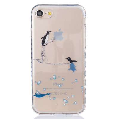 

Small dolphins Pattern Soft Thin TPU Rubber Silicone Gel Case Cover for IPHONE 7