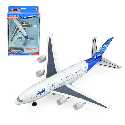 

Choi Poke alloy aircraft Airbus A380 aircraft simulation aircraft model baby children&39s toys boys toys aircraft model with sound&light 51503A