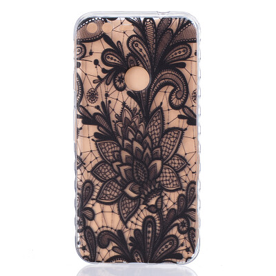 

Black Rose Pattern Soft Thin TPU Rubber Silicone Gel Case Cover for Google Pixel