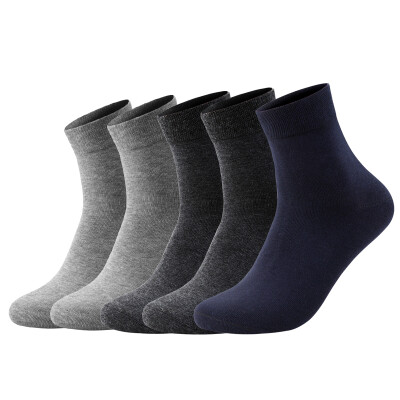 

[Jingdong supermarket] Hengyuan Cheung autumn and winter thick cotton socks thick section of warm socks men's business casual 5 double-mounted dark color