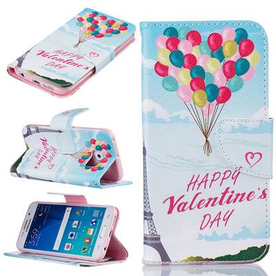 

Balloon Design PU Leather Flip Cover Wallet Card Holder Case for SAMSUNG GALAXY S6 Edge