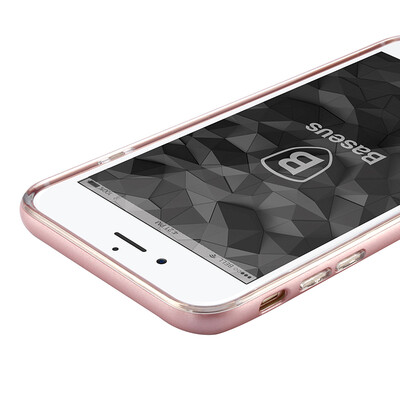 

Времена мышления (Baseus) iphone7 Apple, телефон оболочки прозрачный защитный чехол 7 все включено популярные марки 4,7-дюймовые жесткие границы силикона мягкая оболочка розового золота