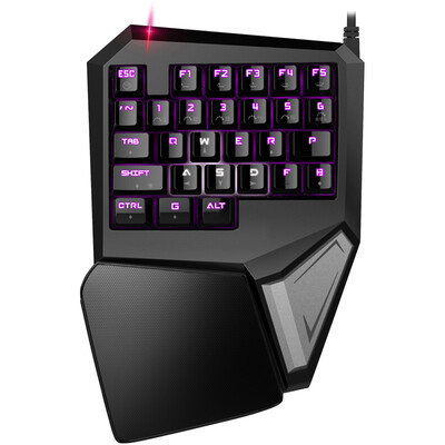 

Красочная (Delux) T9Plus одноручная механическая клавиатура маленькая клавиатура Вишневая ось чая