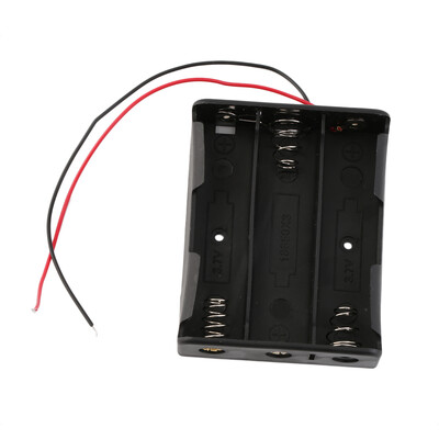 

Новые Пластиковые батареи футляр для хранения Box держатель для 3x18650 3.7 В С Проволочными выводами