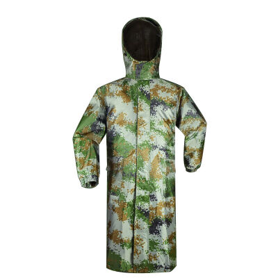 

CNMF moufu Long fashion camouflage raincoat