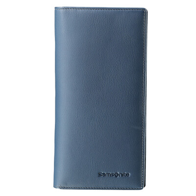 

Samsonite MERLE Casual business comfortable leather leather wallet 46Q 01003 blue