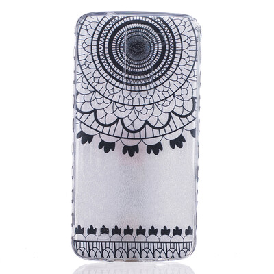 

Black wind chimes Pattern Soft Thin TPU Rubber Silicone Gel Case Cover for LG K7/K8