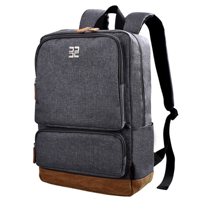 

Bean Drums Shoulder Bag Men&39s Casual Korean Business 156-inch Bag Travel Backpack G43701B Gray