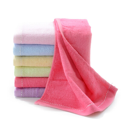 

Bamboo bamboo fiber towel soft absorbent bamboo charcoal face wash towel silver side red