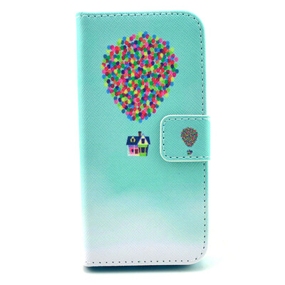 

Balloon Design PU Leather Flip Cover Wallet Card Holder Case for IPHONE 5