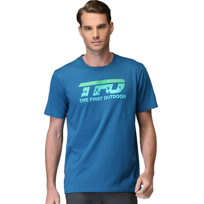

THE FIRST OUTDOOR T-shirt sweat breathable leisure outdoor short-sleeved T-shirt 613614 female models spring green  code