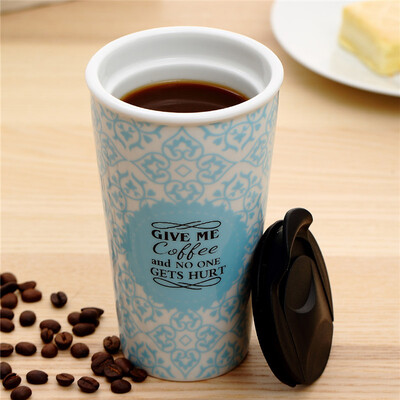 

Jingdong Supermarket Evergreen Office Green Cup Mug Couple Coffee Cup Creative Double Layer Push Ceramic Cup
