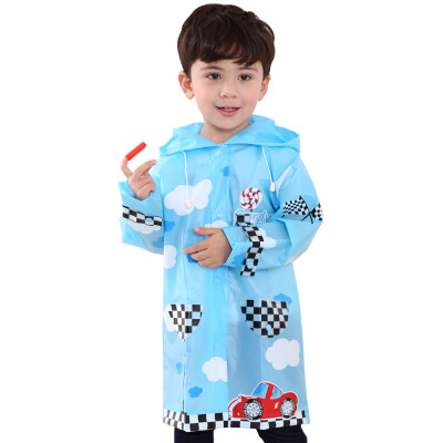 

Hugmii children raincoat cute cartoon waterproof primary school students poncho car M