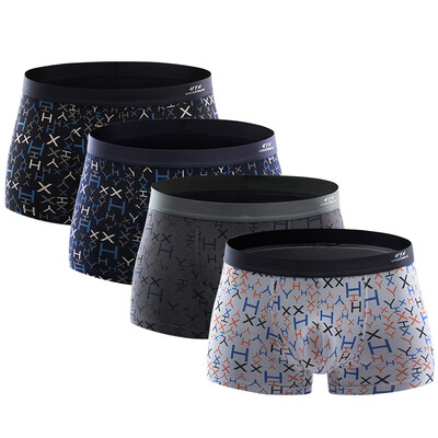 

Hengyuan Xiang men&39s flat underwear HYX alphabet printing fashion personality underwear activity dyeing&printing 4 mixed with two 17095