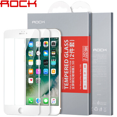 

[2] Лок означает (ROCK) iphone6splus полноэкранное пленка / стеклянная пленка взрыва Apple, 6 / 6s плюс HD-белую пленку стали