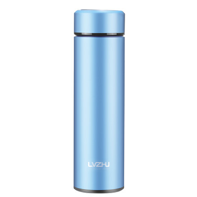 

Jingdong supermarket] green beads lvzhu 450ml food grade 304 stainless steel vacuum insulation cup with tea tea bubble tea cup K153 blue