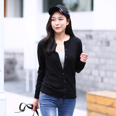 

Antarctic Nanjiren Knitwear Women&39s Fashion Cardigan Slim Long Sleeve Sweater Women&39s Black XL 17084