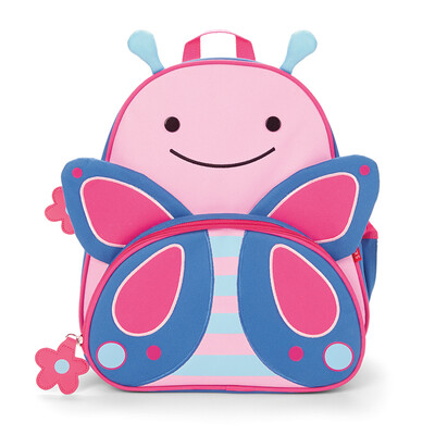 

SKIP HOP cute zoo kids backpack cartoon pattern backpack kindergarten childrens school bag - butterfly 3 years old or older