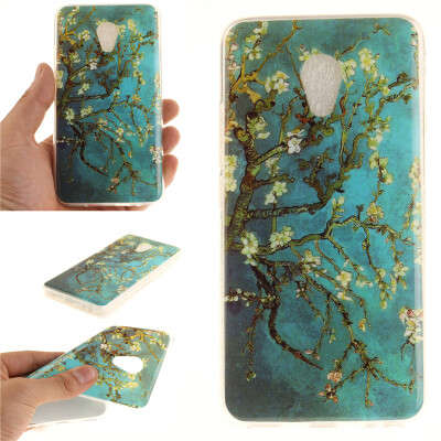 

Apricot tree Pattern Soft Thin TPU Rubber Silicone Gel Case Cover for Meizu mx5