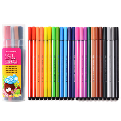 

Marco MARCO 1230-24PT thin rod triangular watercolor pen 24 color PP tube