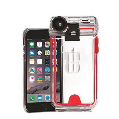 

Optrix Exolens Apple camera phone camera iPhone6 ​​ 6S diving three anti-lens wide-angle telephoto macro waterproof shell two lens installed