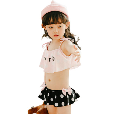 

Молочно (Qihai) 6601-6 новых размер сексуальных девушек разделить детские купальники в горошке корейского спа купальник кода розового XXL