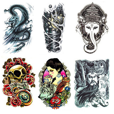 

YIWAZHILIAN Women Men Body Art Tattoo Vivid Water proof Tattoo Sticker