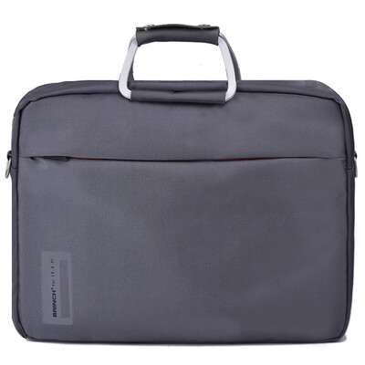 

British BRINCH computer bag 141-144 inch male&female Japanese&Korean wind shoulder portable computer special package BW-127 gray