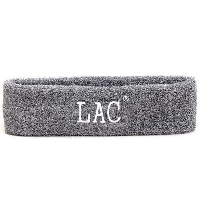 

LAC Cotton Headband Sports Headband Men & Women Cotton Sports Headband Sweatband Belt Hairband Sports Hood Gray