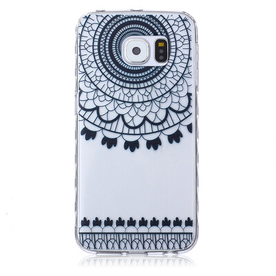 

Black wind chimes Pattern Soft Thin TPU Rubber Silicone Gel Case Cover for SAMSUNG GALAXY S6 Edge