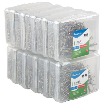 

GuangBo 10 boxed 24mm plastic box loaded pin 50g box office supplies ZD5322
