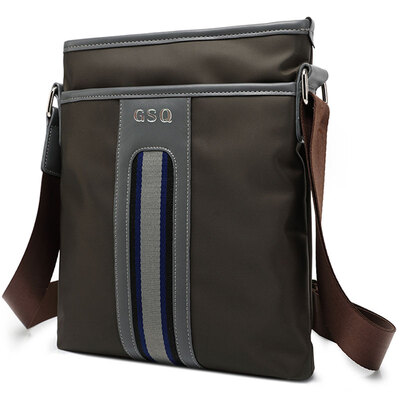 

Gu Siqi GSQ male bag men shoulder bag Messenger bag leisure series waterproof fabric bag 109-5 black