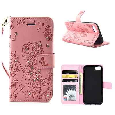 

iPhone 7 Case, MOONCASE Чеканка Искусство Живопись Кожа PU Магнитные флип кошелек ТПУ Мягкий защитный чехол для Apple IPhone 7