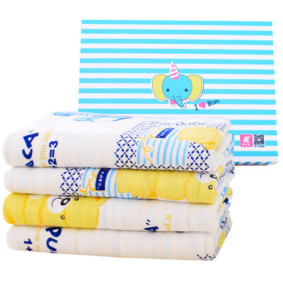 

like baby (elepbaby) baby urine pad baby cotton absorbent pad towel four thickening waterproof breathable urine pad 6 gift box (sunshine bear)