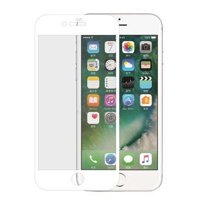 

[Полный охват - белый] dostyle супермодель серии Apple 7/8 закаленной пленки iPhone 7 / iPhone8 закаленной высокой четкости мобильного телефона стеклянной пленки 4.7 дюйма