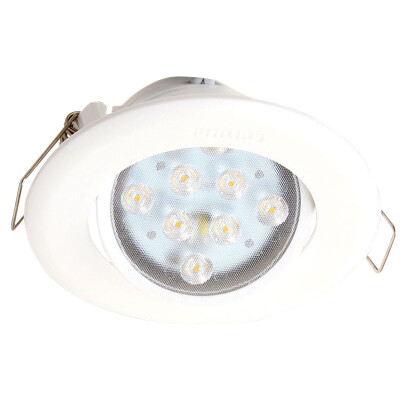 

Jingdong supermarket] Philips (PHILIPS) LED lighting 70mm hole embedded cattle eye lamp adjustable angle light white sparkle 5W 4000K