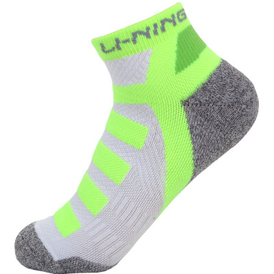 

Li Ning LI-NING бадминтон носки спортивные носки носки женские модели AWSL168-3 белый / зеленый