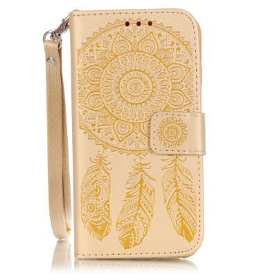 

Yellow windbell PU Leather Flip Cover Wallet Card Holder Case for Iphone 7