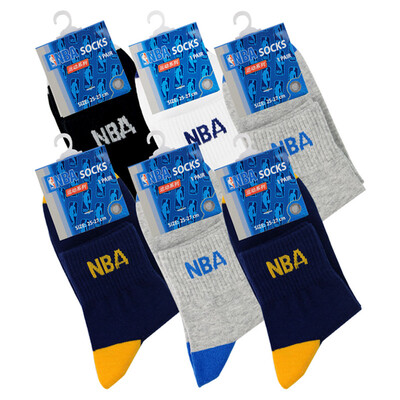 

Jingdong Supermarket NBA socks men&39s business casual cotton socks basketball sports socks wild comfortable breathable men socks 6 pairs of